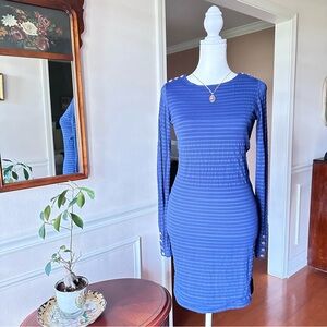 Melissa Odabash Marine Mini Dress Navy Size Small